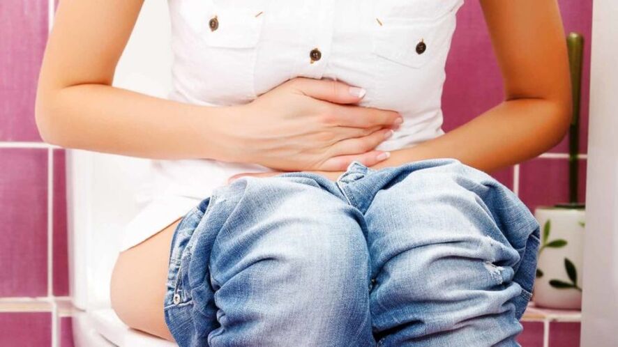 Intestinal disorders in case of refusal smoking